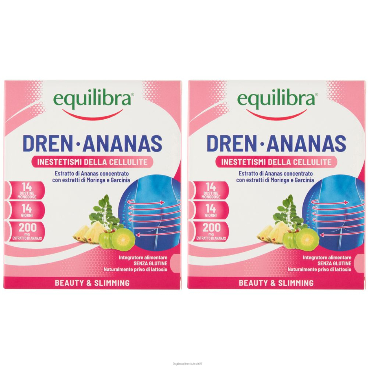 Acquista Online equilibra® dren ananas inestetismi della cellulite set da 2 2x56 g set e Cerca l'offerta più bassa