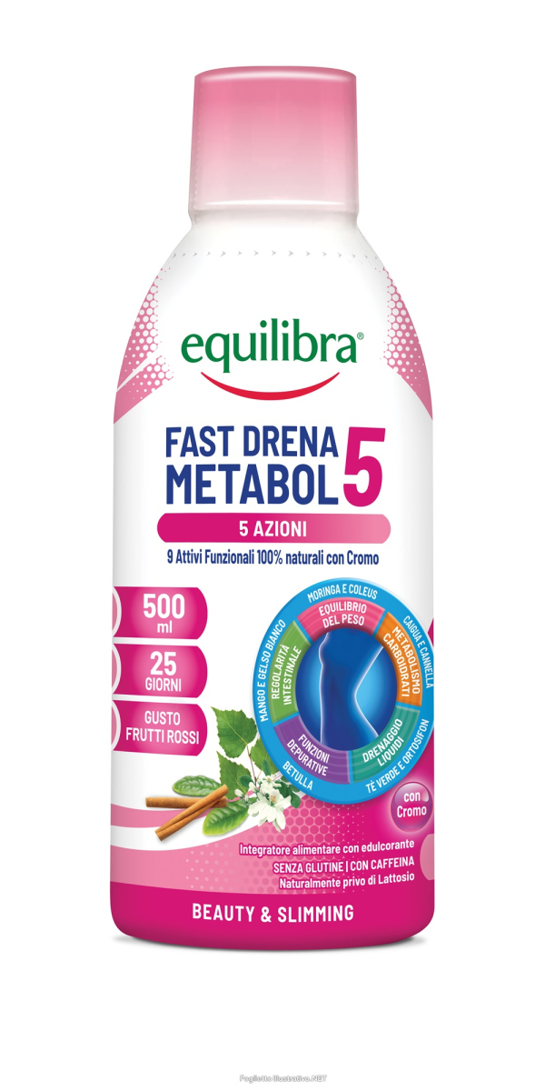 Acquista Online equilibra® fast drena 5 metabol 500 ml soluzione orale e Cerca l'offerta più bassa