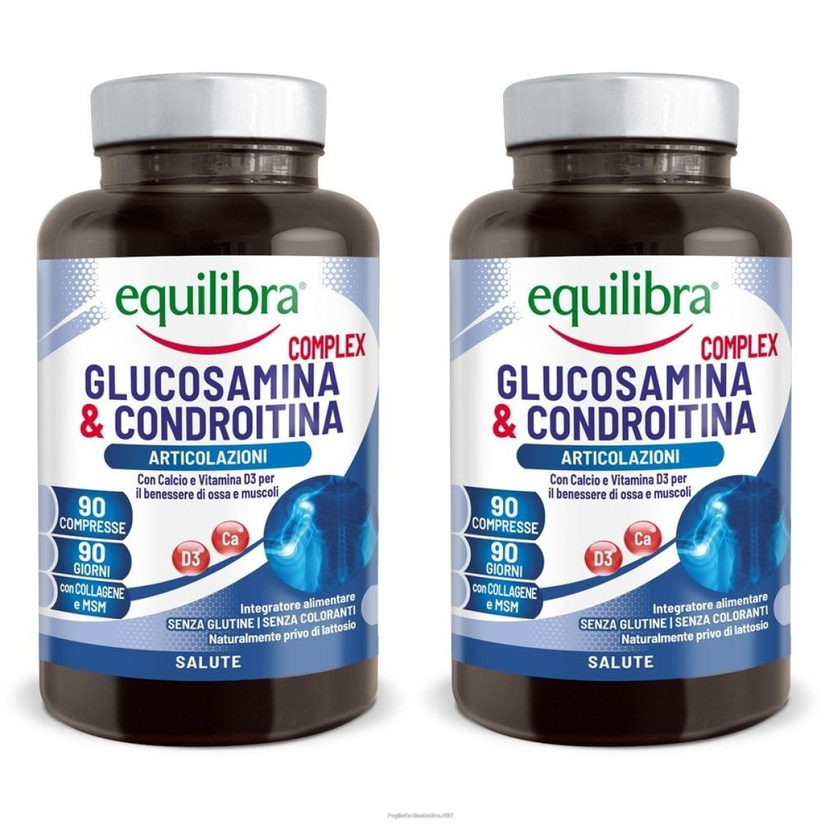 Acquista Online equilibra glucosamina & condroitina 90 compresse set da 2 2x144 g e Cerca l'offerta più bassa