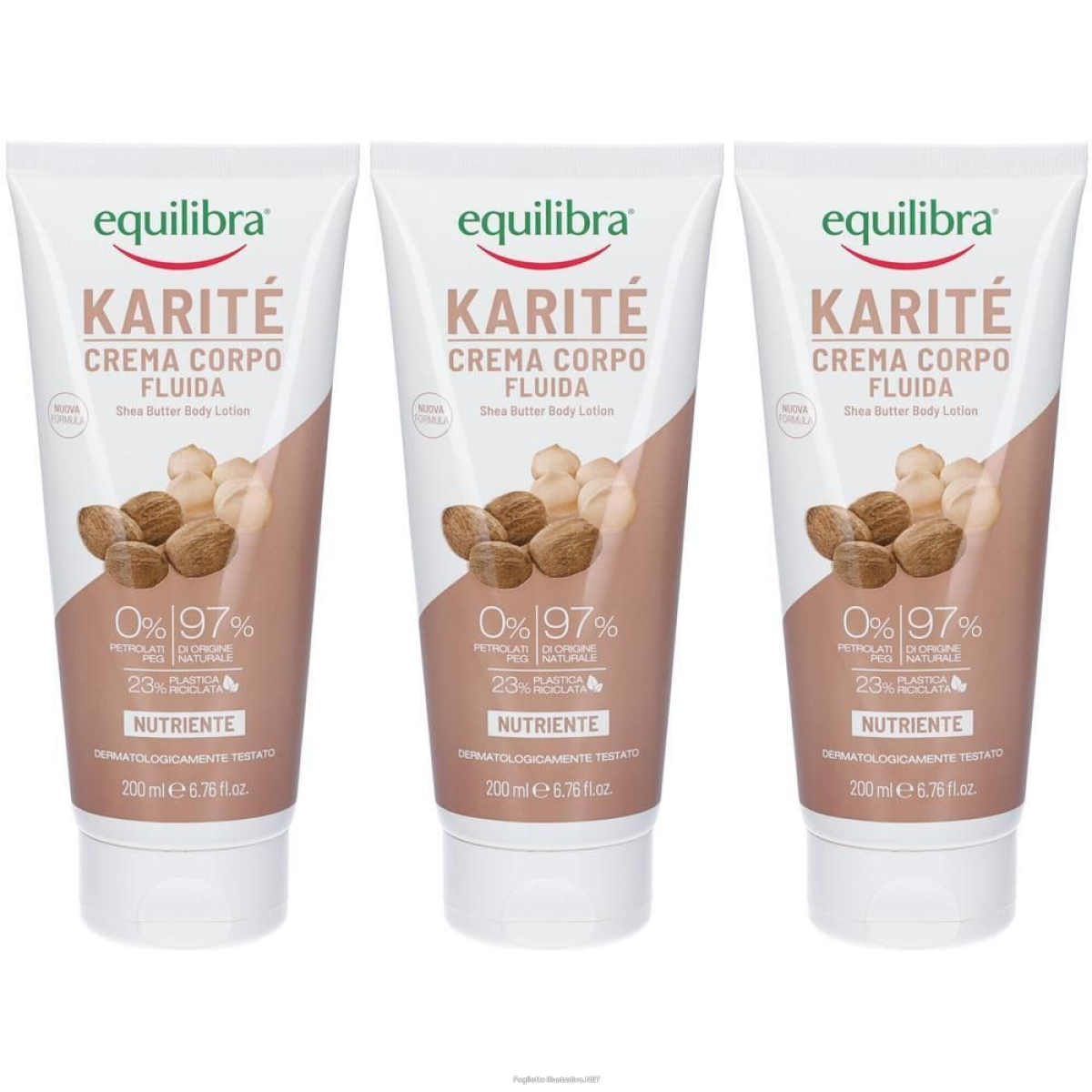 Acquista Online equilibra® karitè crema corpo fluida 3x200 ml e Cerca l'offerta più bassa