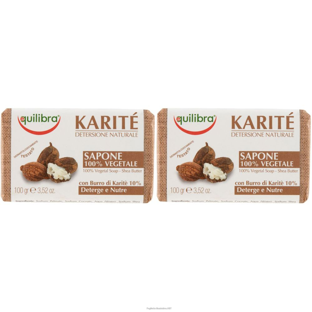 Acquista Online equilibra® karitÉ sapone 100% vegetale set da 2 2x100 ml e Cerca l'offerta più bassa