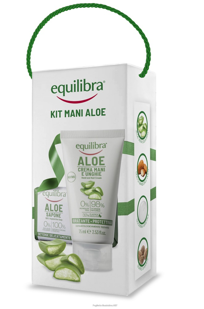 Acquista Online equilibra kit mani aloe 1 sapone 100% vegetale 100 g + 1 crema mani unghie 75 ml e Cerca l'offerta più bassa
