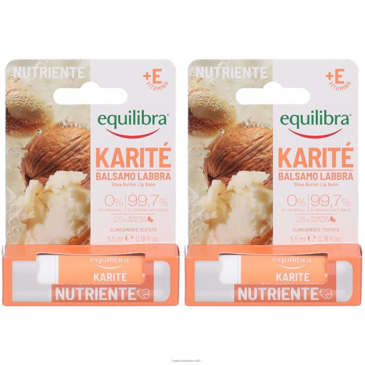 Acquista Online equilibra® linea nutriente karite' stick labbra 2x5,5 ml e Cerca l'offerta più bassa