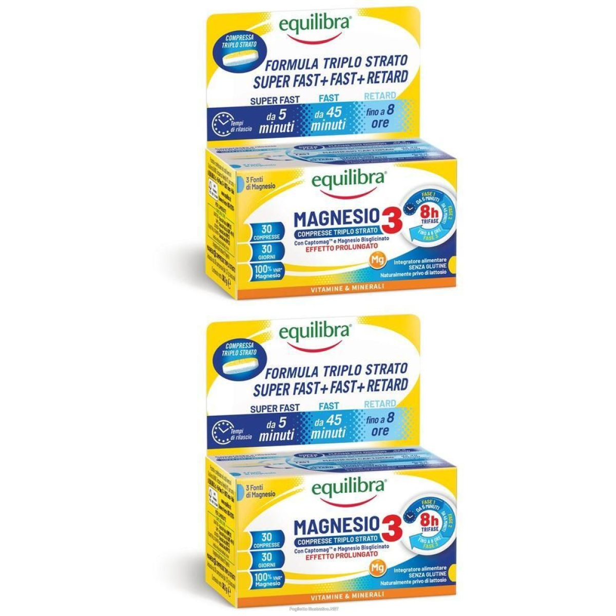 Acquista Online equilibra magnesio 3 compresse triplostrato 2x38,1 g e Cerca l'offerta più bassa