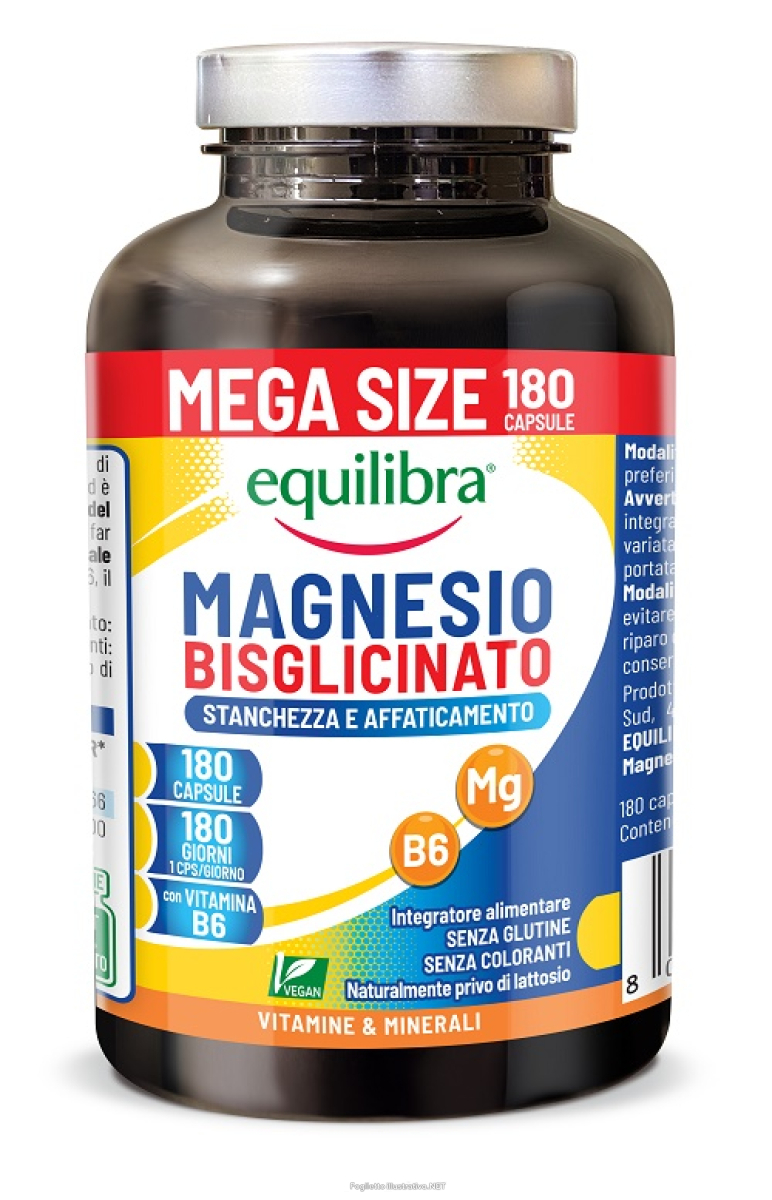Acquista Online equilibra magnesio bisglicinato stanchezza e affaticamento 180 capsule e Cerca l'offerta più bassa