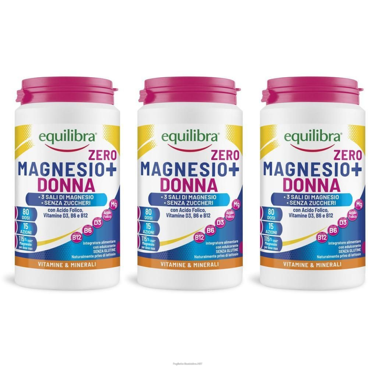Acquista Online equilibra magnesio+ donna zero polvere 3x200 g e Cerca l'offerta più bassa