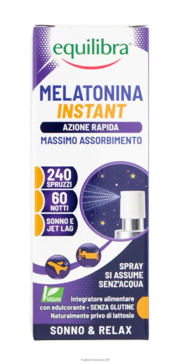 Acquista Online equilibra melatonina instant integratore per favorire il sonno e ridurre il jet lag spray orale 30ml e Cerca l'offerta più bassa