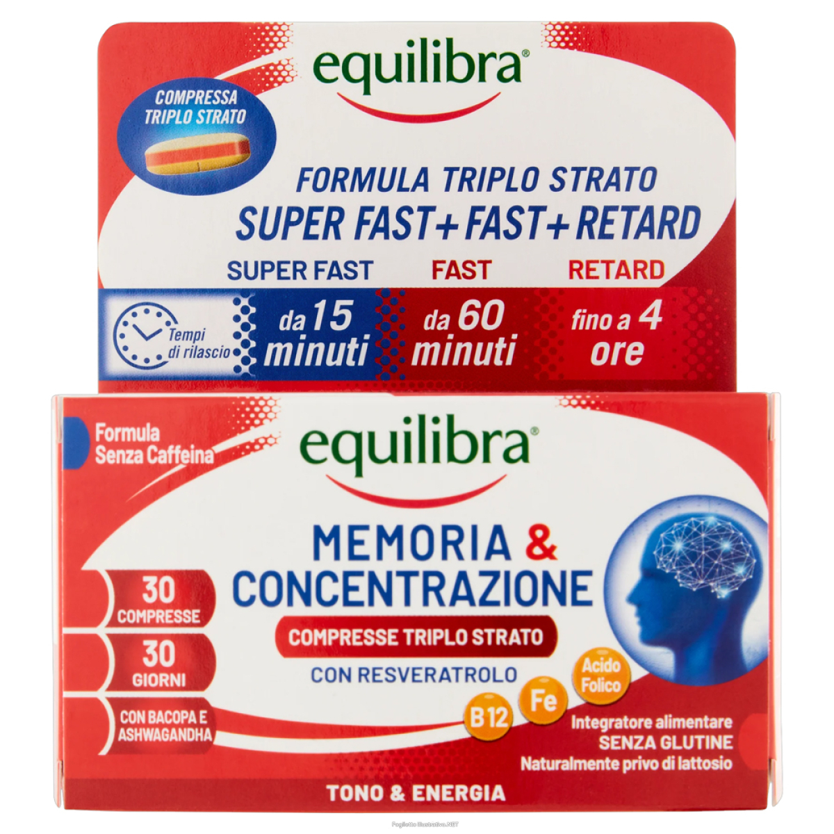 Acquista Online equilibra memoria e concentrazione integratore per tono e energia 30 compresse e Cerca l'offerta più bassa