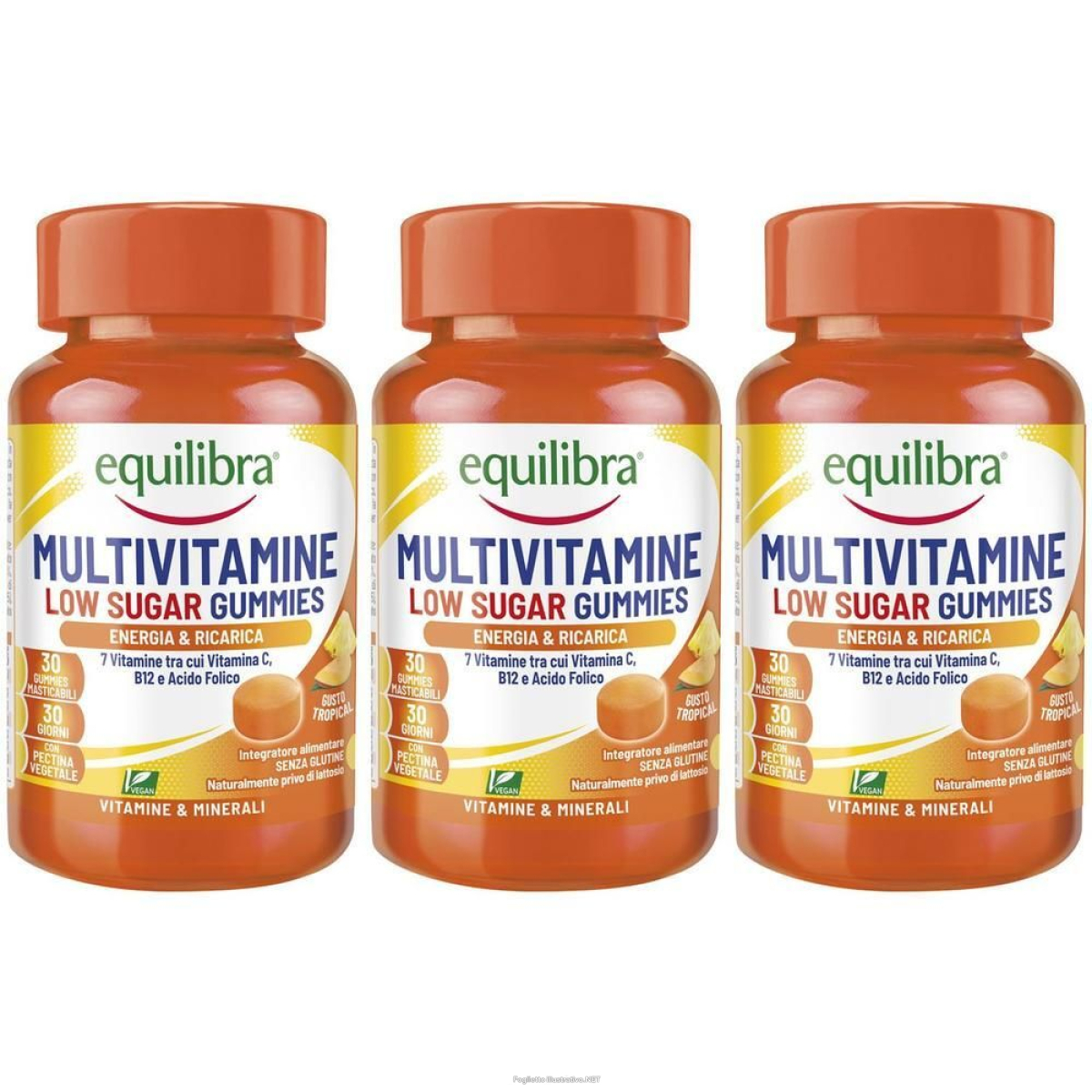 Acquista Online equilibra multivitamine gummies low sugar gusto tropical 3x90 g e Cerca l'offerta più bassa