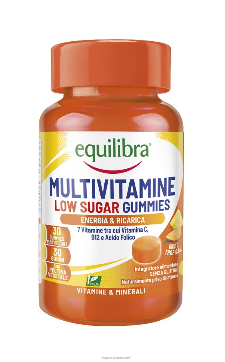 Acquista Online equilibra multivitamine low sugar integratore energia e ricarica gusto tropical 30 gummies e Cerca l'offerta più bassa