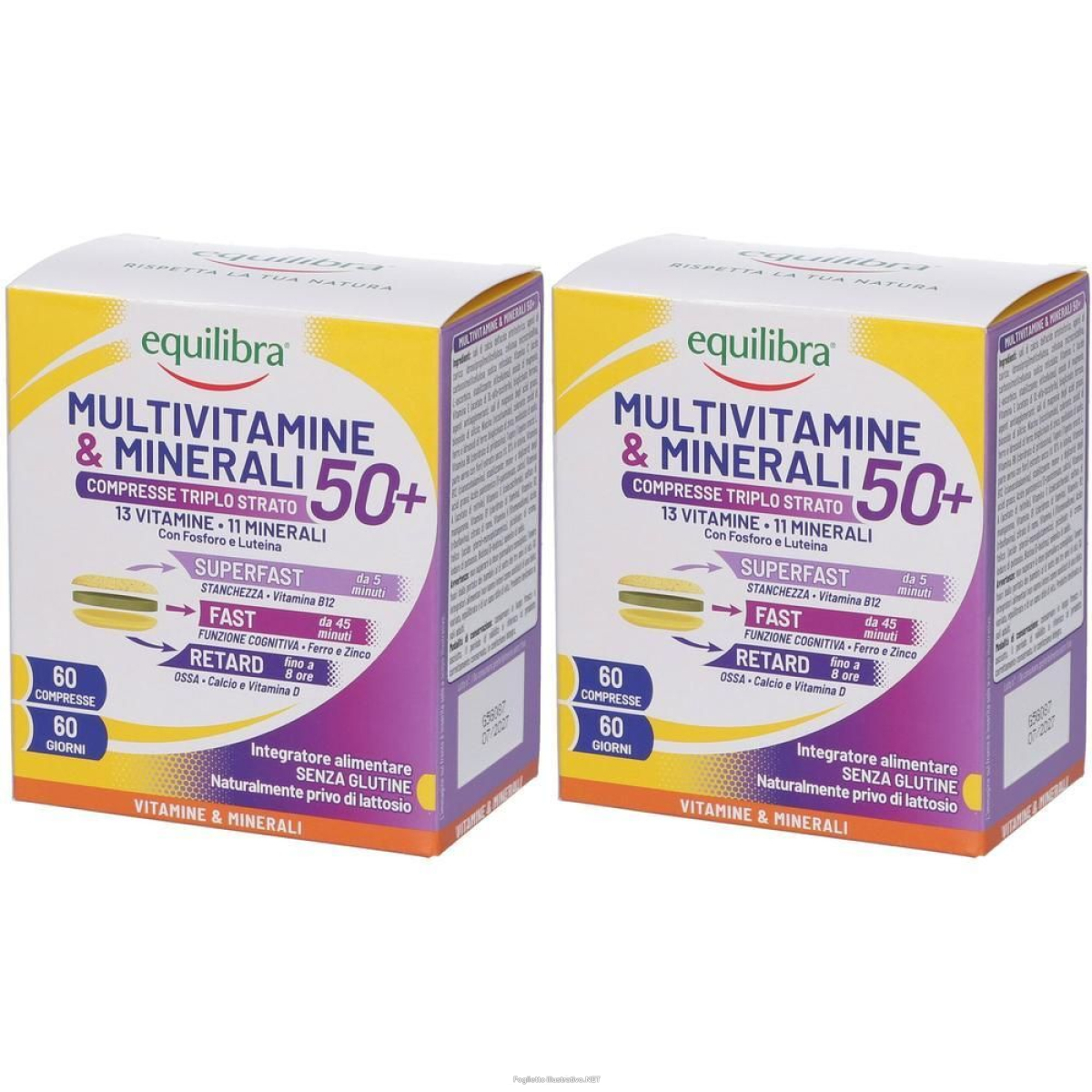 Acquista Online equilibra multivitamine & minerali 50+ comrpesse triplo strato bipack e Cerca l'offerta più bassa