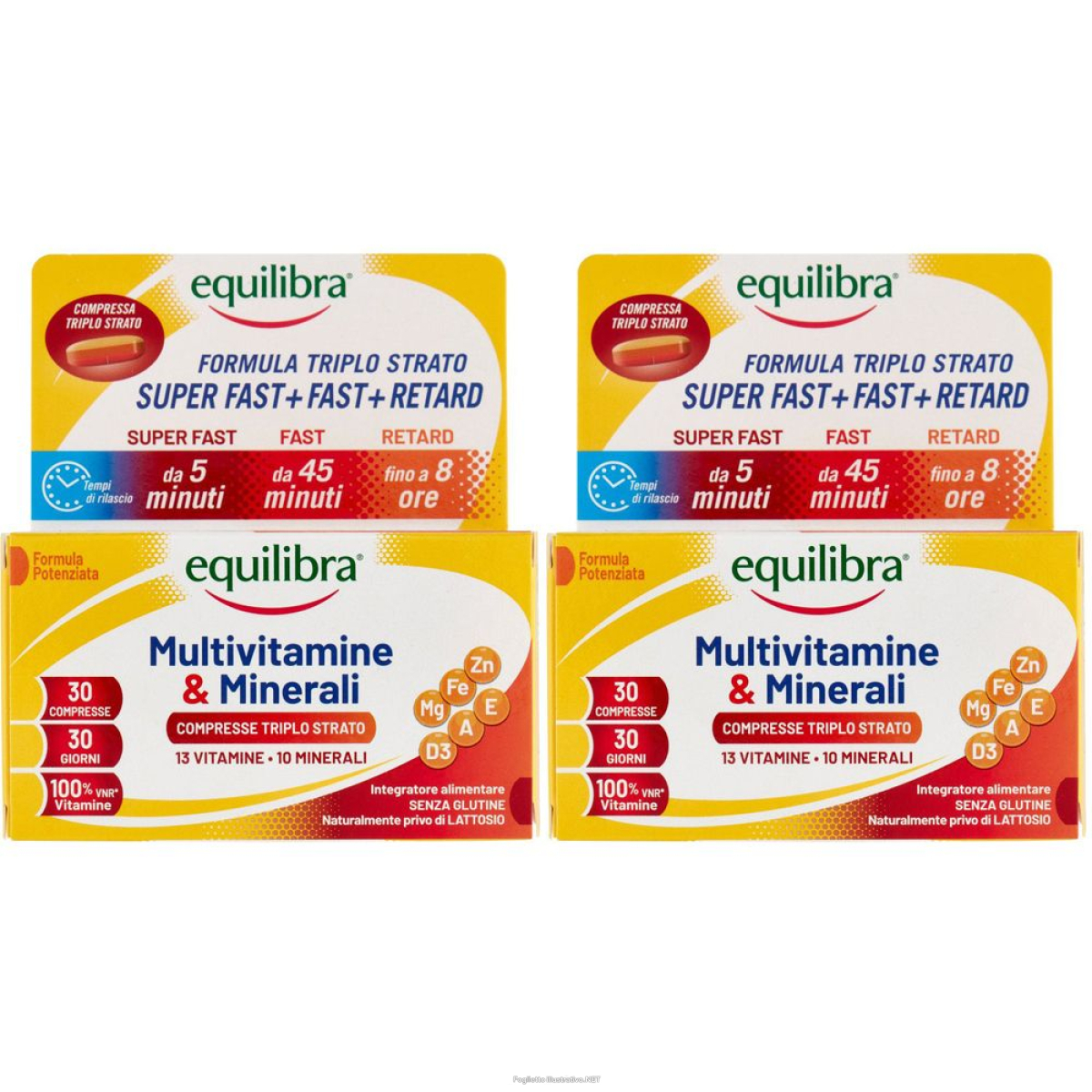 Acquista Online equilibra® multivitamine & minerali compresse triplo strato set da 2 e Cerca l'offerta più bassa