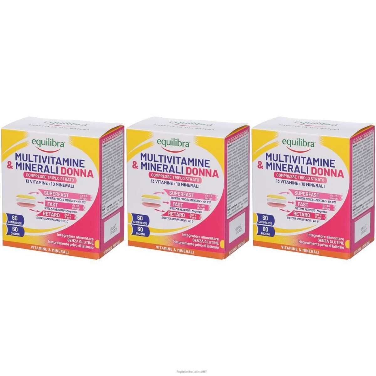 Acquista Online equilibra multivitamine & minerali donna compresse triplo strato bipac e Cerca l'offerta più bassa
