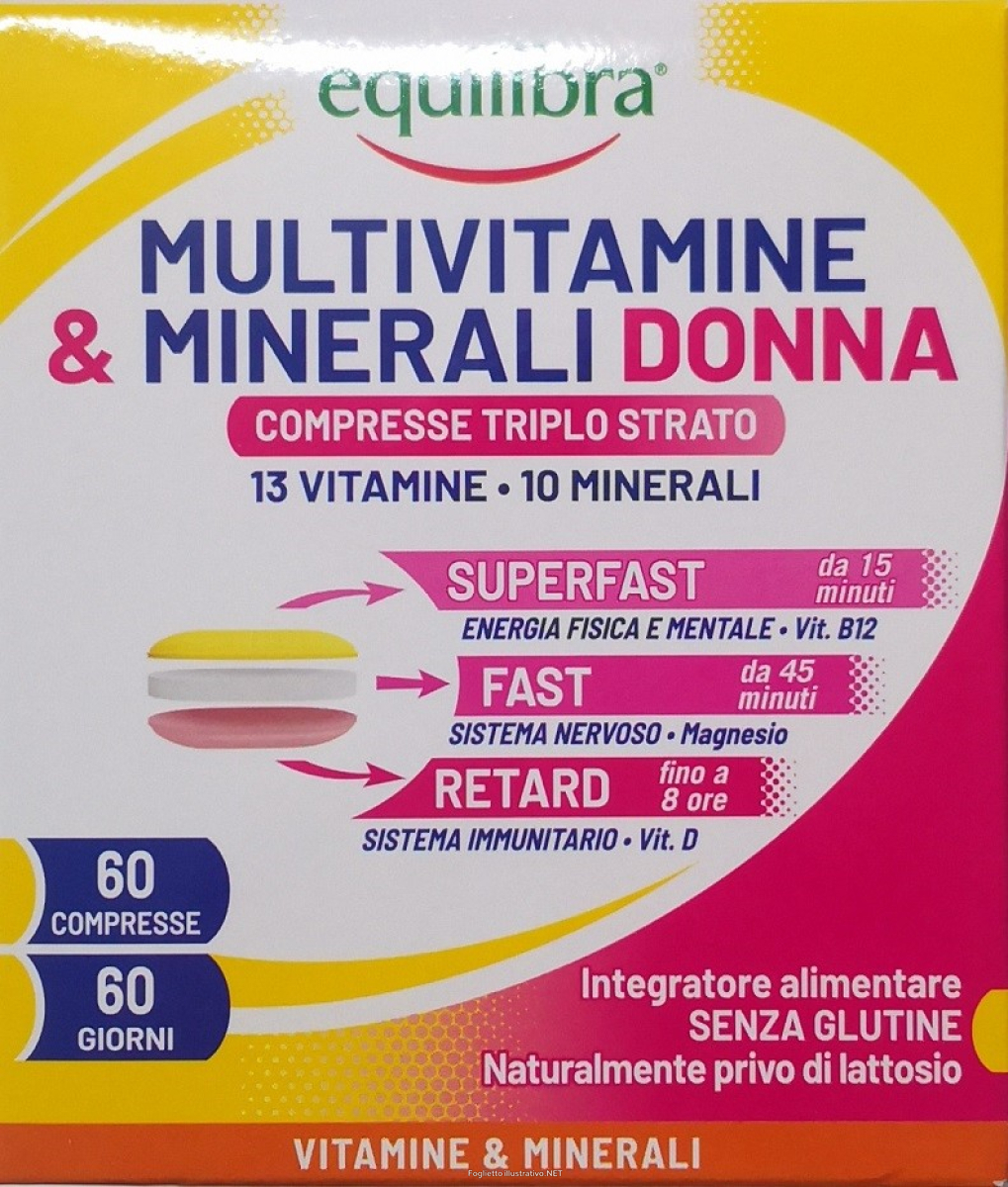 Acquista Online equilibra multivitamine & minerali donna integratore di vitamine e minerali 2 astucci da 30 compresse e Cerca l'offerta più bassa