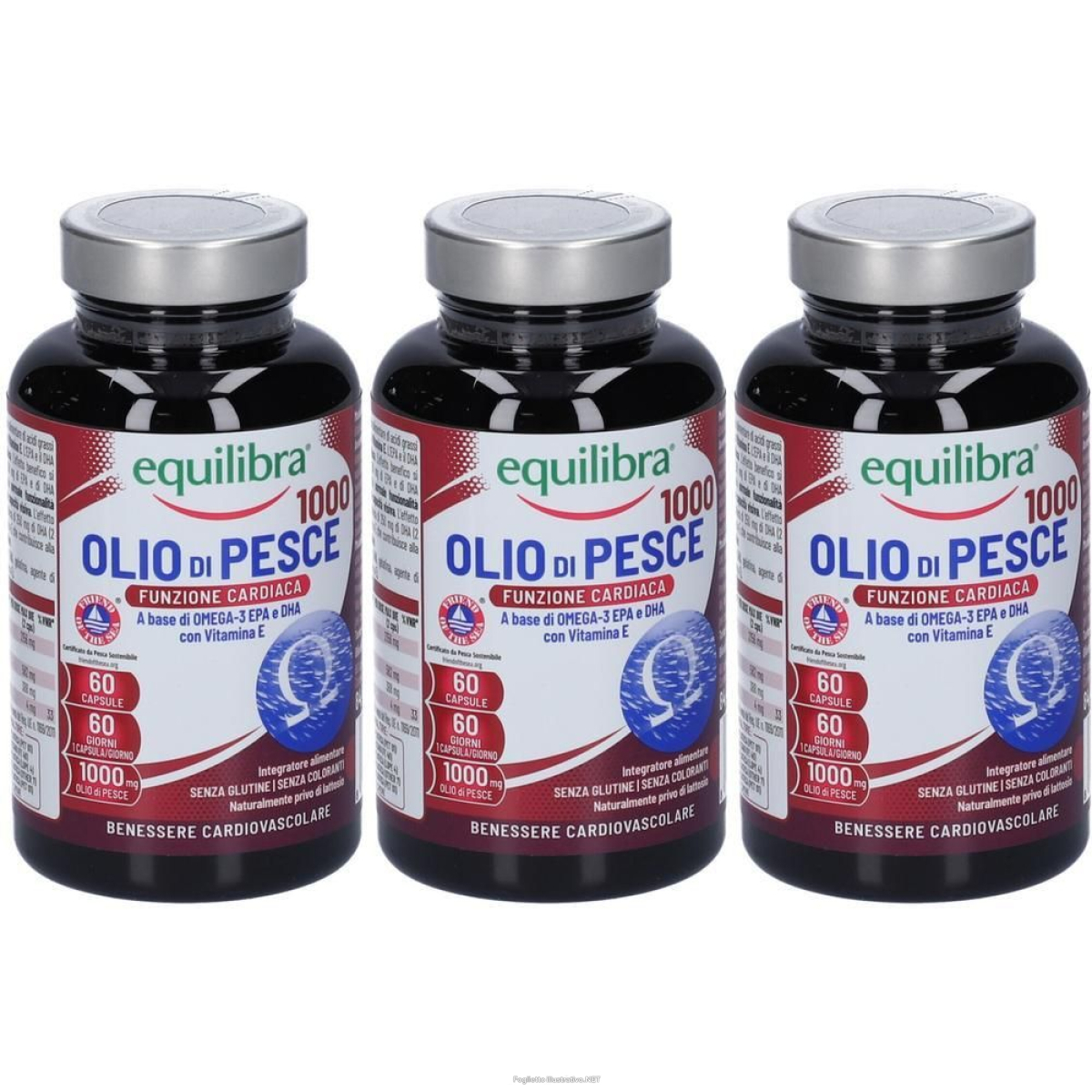 Acquista Online equilibra olio di pesce 1000 in capsule 3x84,4 g e Cerca l'offerta più bassa
