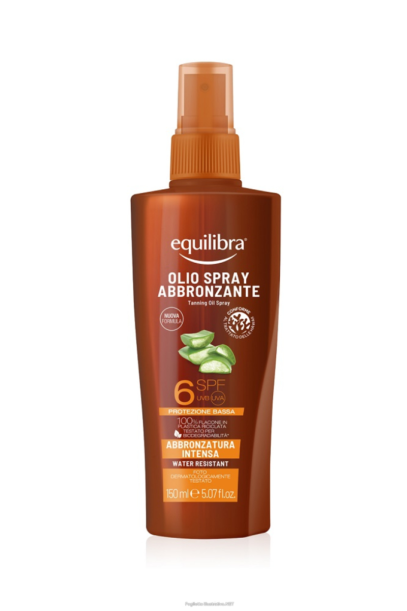 Acquista Online equilibra olio spray abbronzante spf6 abbronzatura intensa 150ml e Cerca l'offerta più bassa