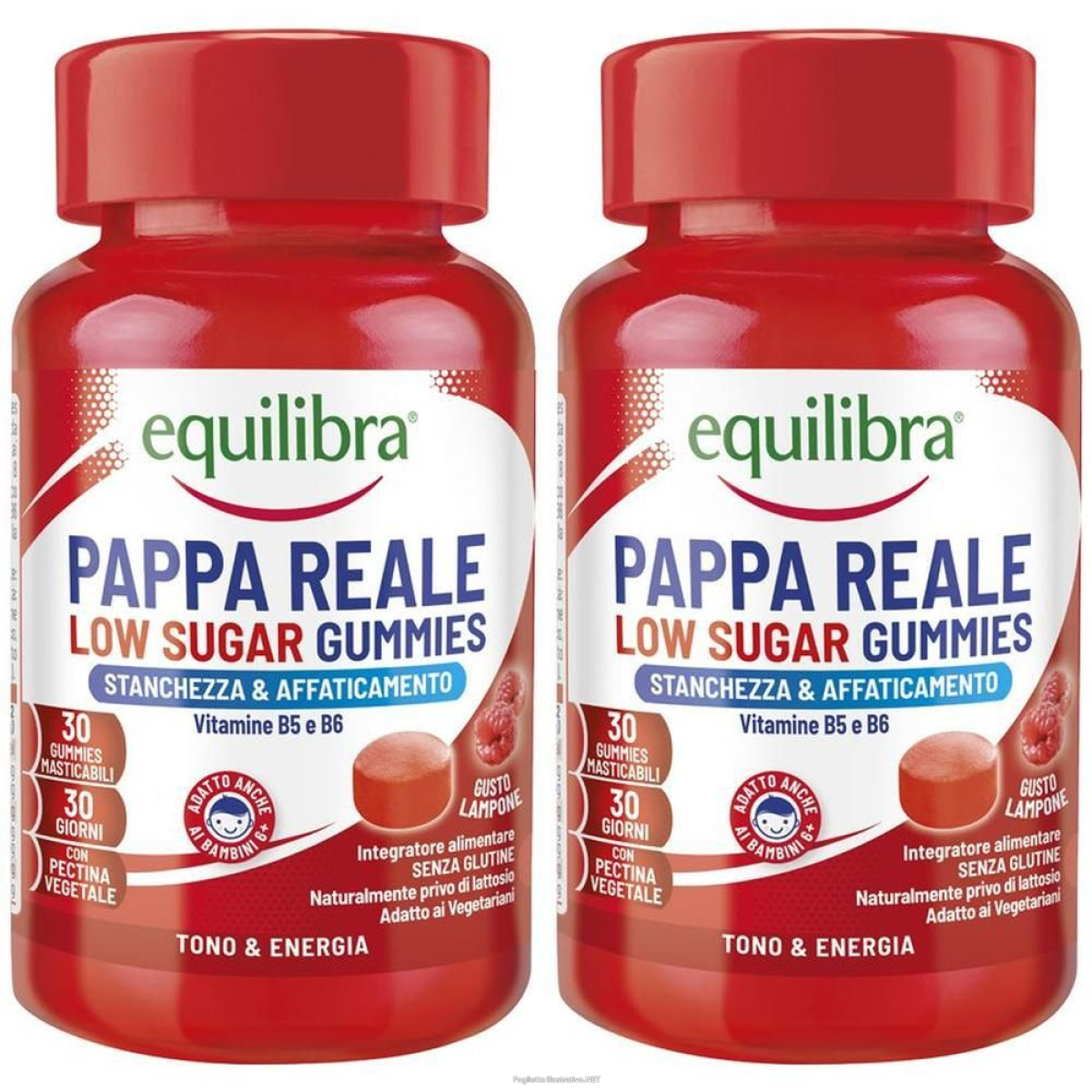 Acquista Online equilibra pappa reale low sugar gummies gusto lampone 2x90 g e Cerca l'offerta più bassa
