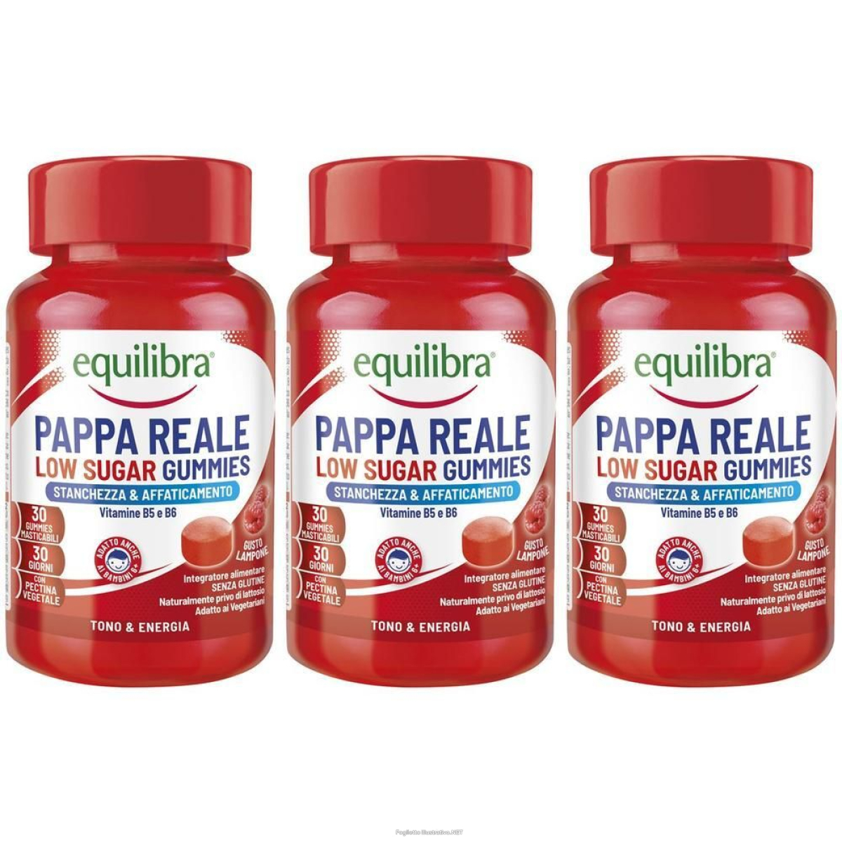 Acquista Online equilibra pappa reale low sugar gummies gusto lampone 3x90 g e Cerca l'offerta più bassa