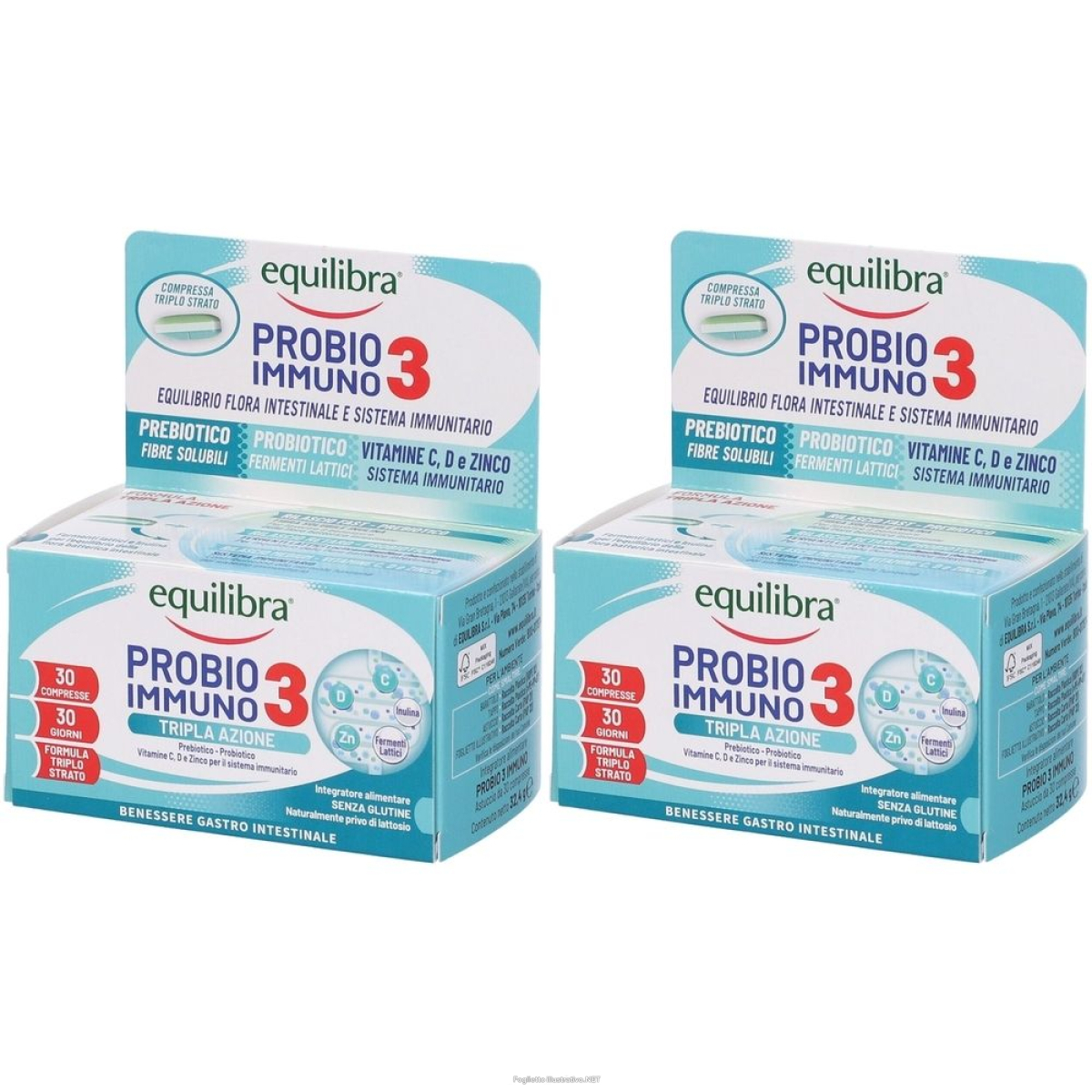 Acquista Online equilibra probio 3 immuno set da 2 g compresse e Cerca l'offerta più bassa
