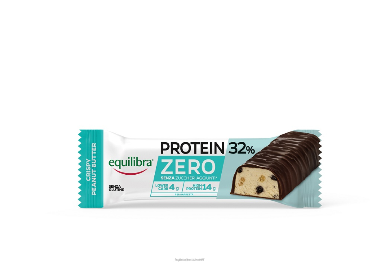 Acquista Online equilibra protein 32% zero crispy peanut barretta proteica senza zuccheri 45g e Cerca l'offerta più bassa