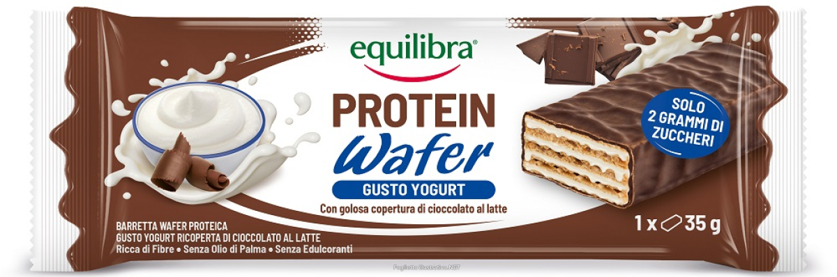 Acquista Online equilibra protein wafer gusto yogurt con golosa copertura di cioccolato a latte 35 grammi e Cerca l'offerta più bassa