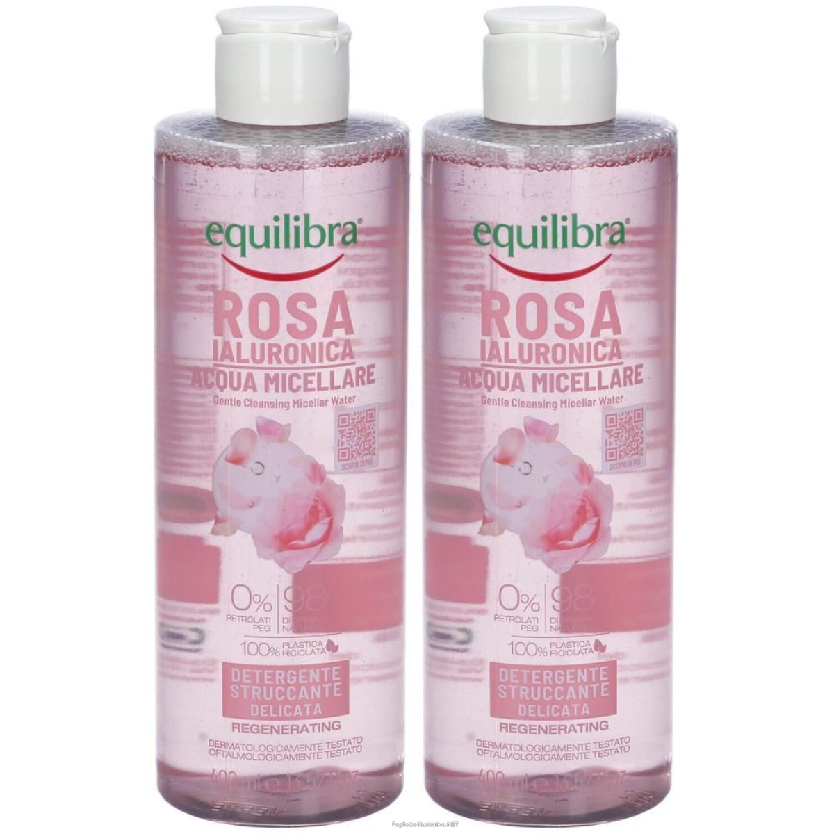 Acquista Online equilibra® rosa ialuronica acqua micellare 2x400 ml e Cerca l'offerta più bassa