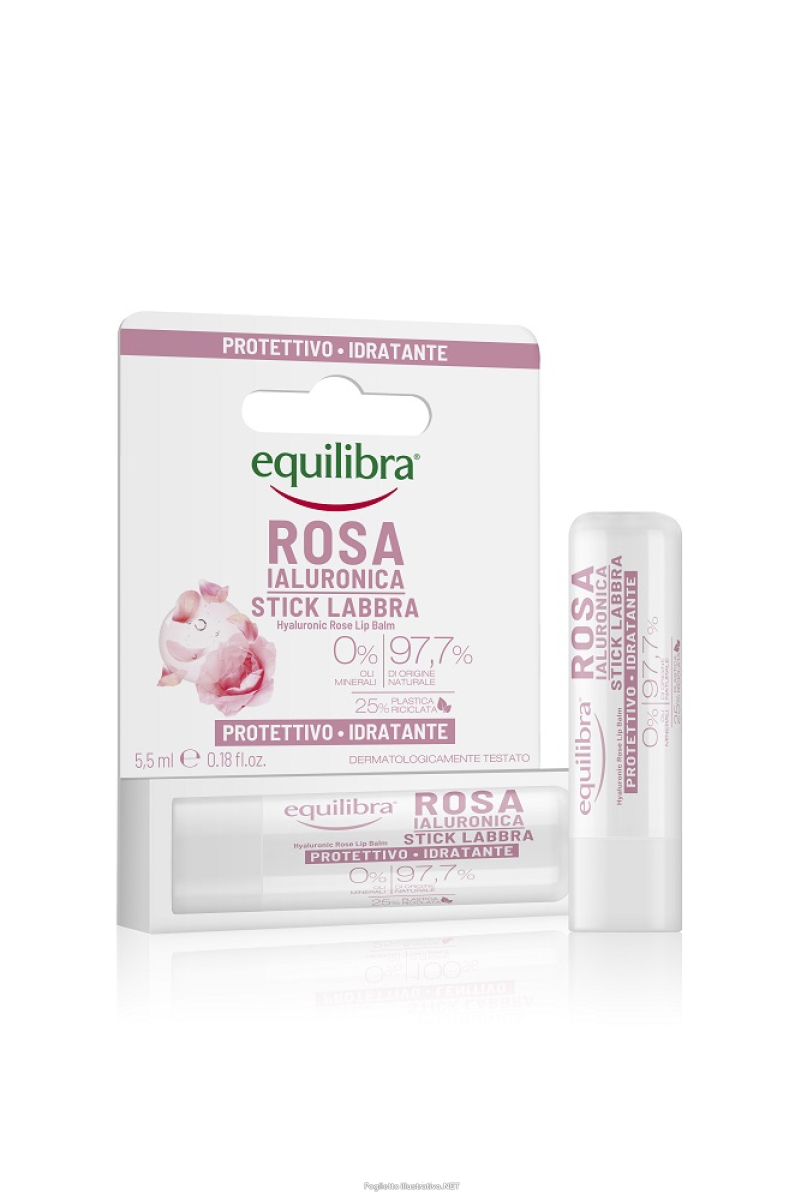 Acquista Online equilibra rosa ialuronica burro cacao labbra protettivo idratante 5,5ml e Cerca l'offerta più bassa