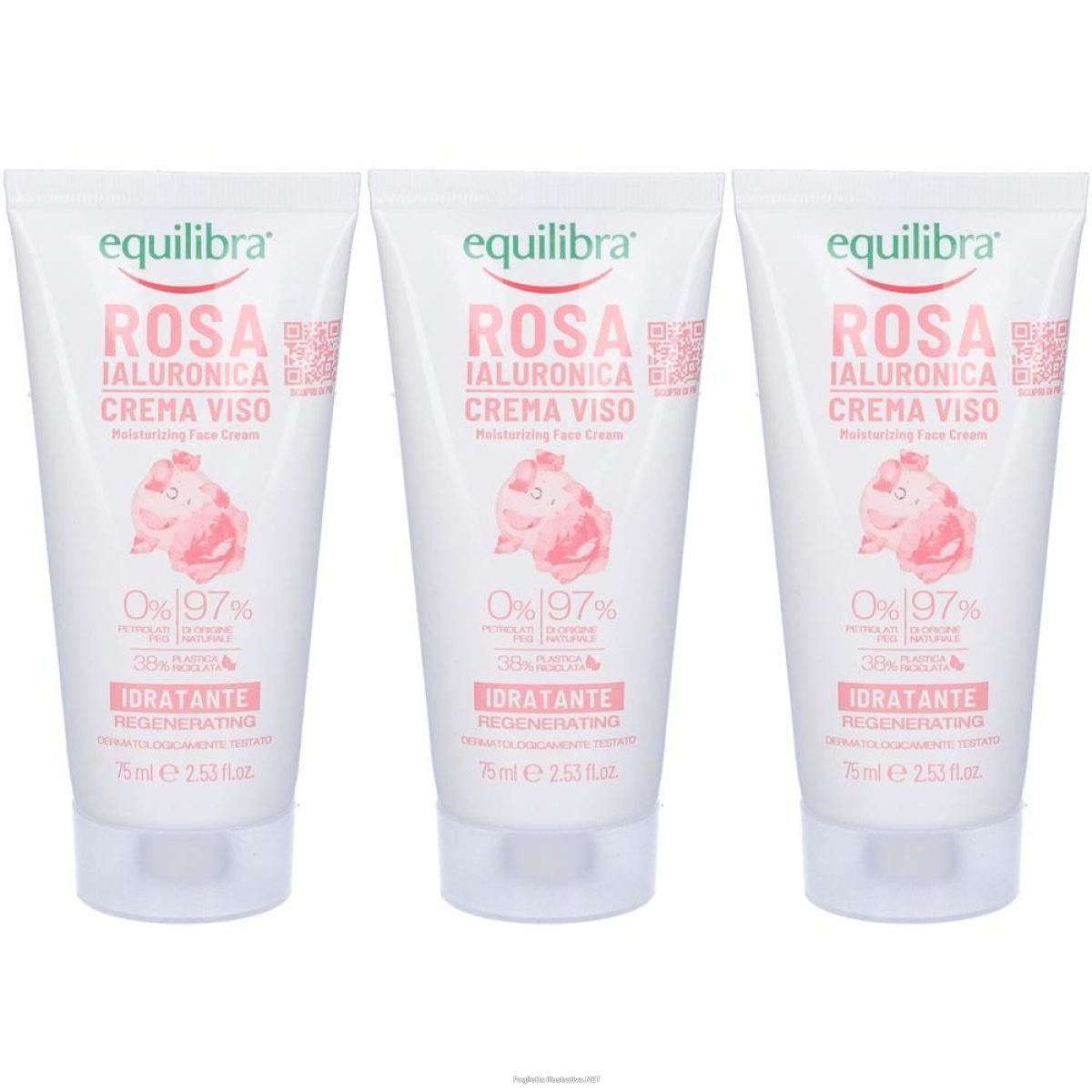 Acquista Online equilibra rosa ialuronica crema viso 3x75 ml e Cerca l'offerta più bassa