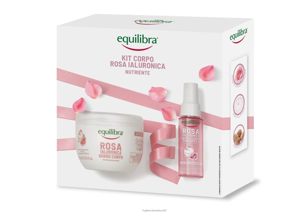 Acquista Online equilibra rosa ialuronica kit corpo nutriente burro corpo nutriente 300 ml + acqua corpo profumata 50 ml e Cerca l'offerta più bassa