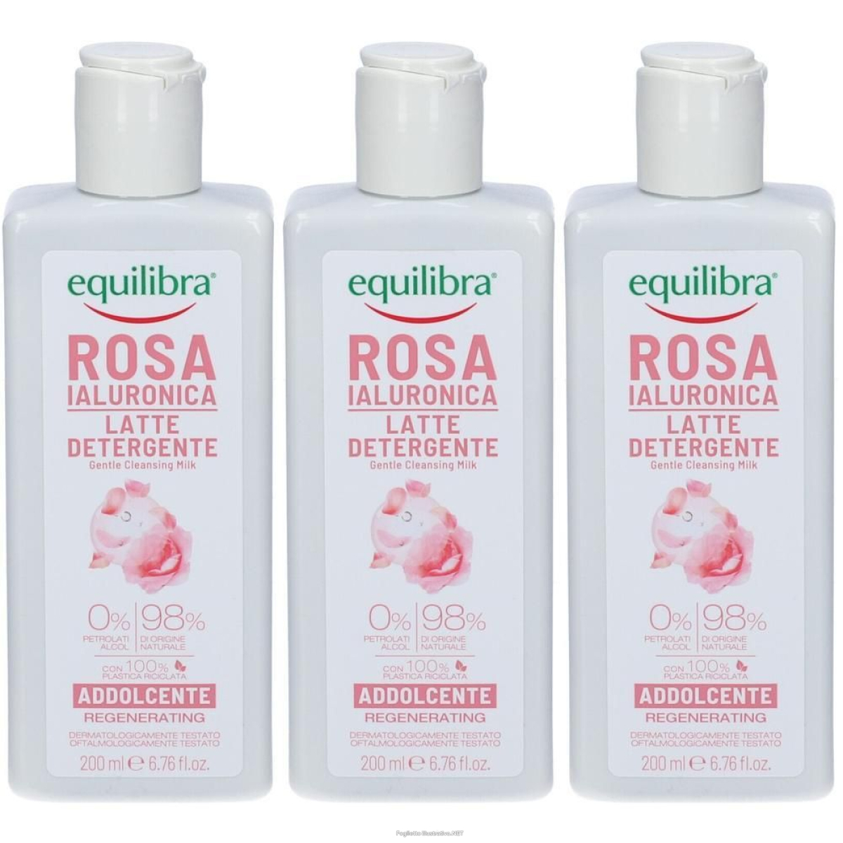 Acquista Online equilibra rosa ialuronica latte detergente 3x228 g e Cerca l'offerta più bassa