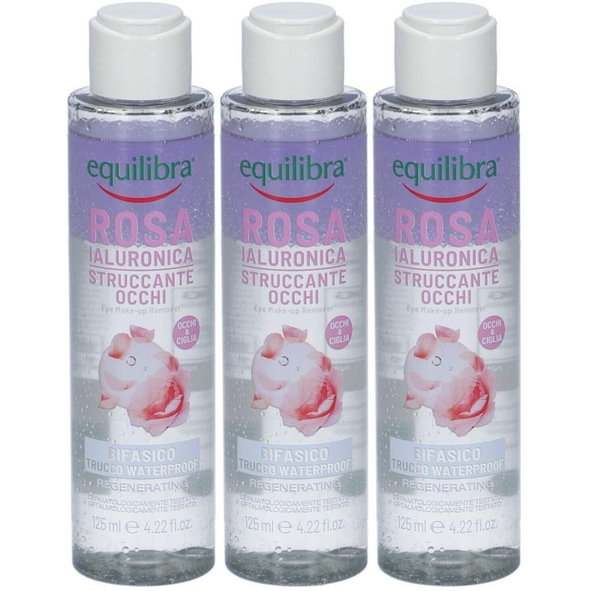Acquista Online equilibra rosa ialuronica struccante occhi 3x140 g e Cerca l'offerta più bassa