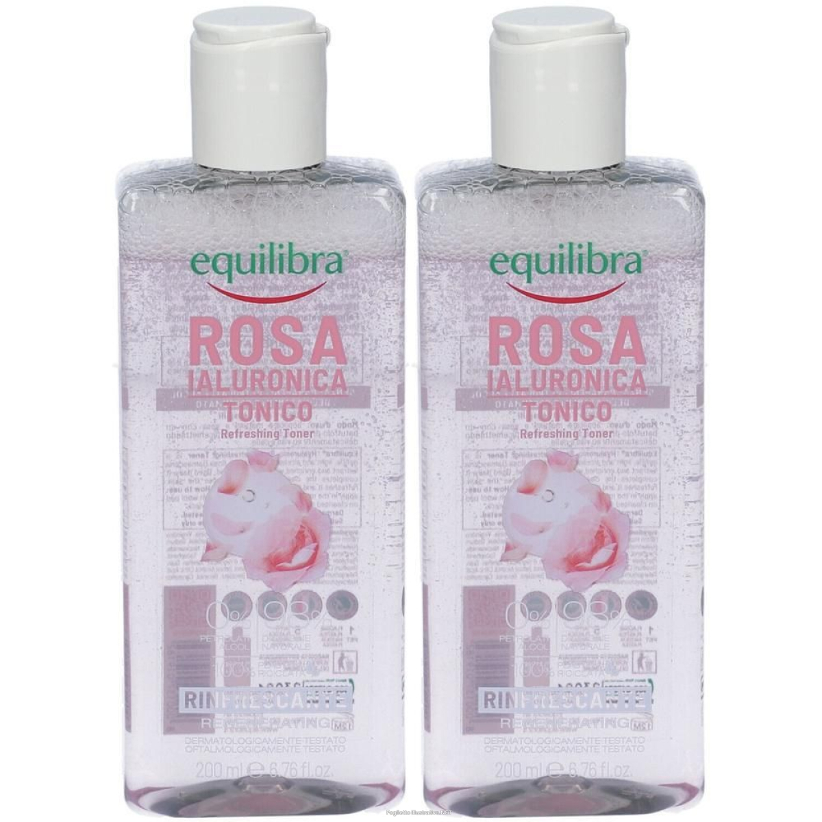 Acquista Online equilibra rosa ialuronica tonico viso 2x228 g e Cerca l'offerta più bassa