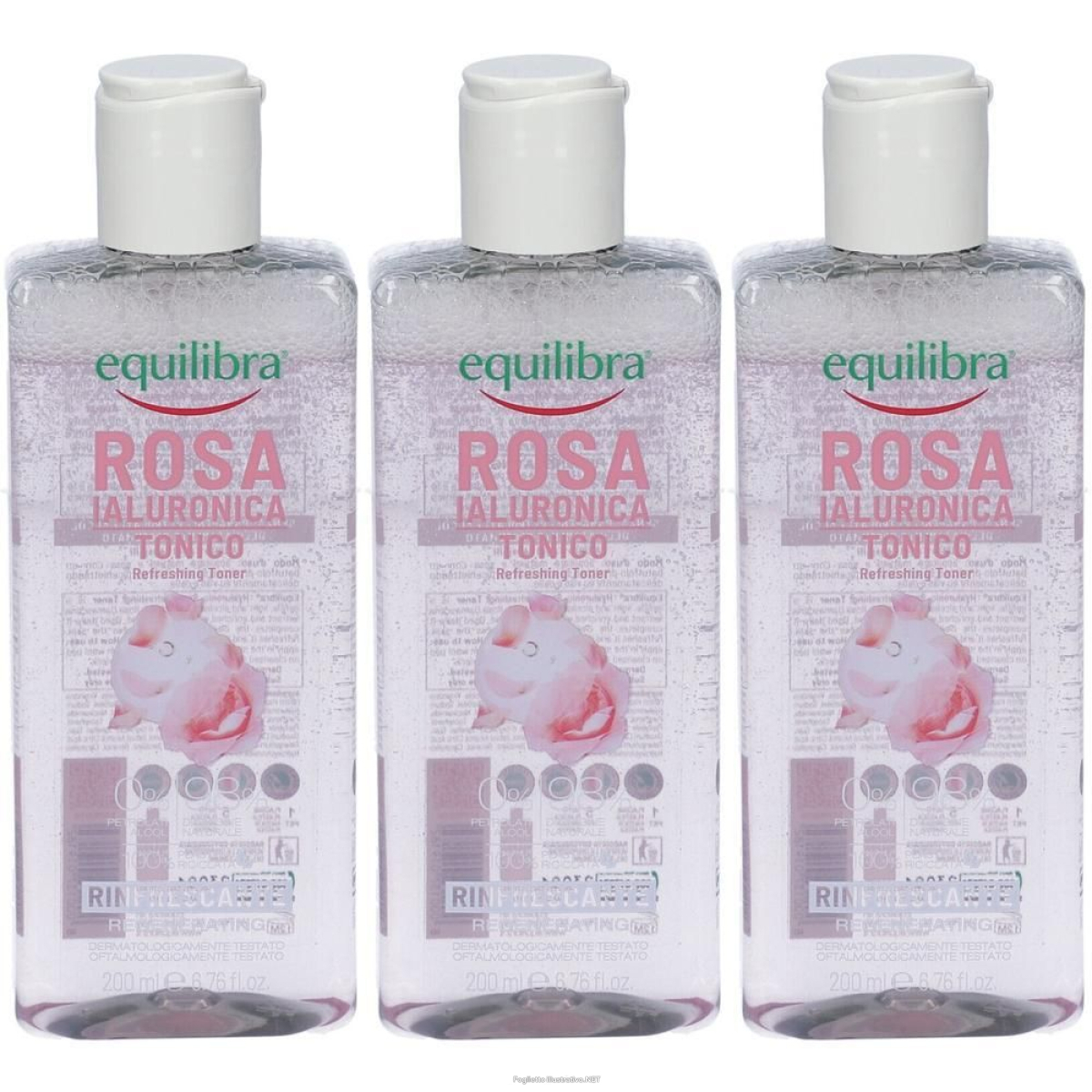 Acquista Online equilibra rosa ialuronica tonico viso 3x228 g e Cerca l'offerta più bassa