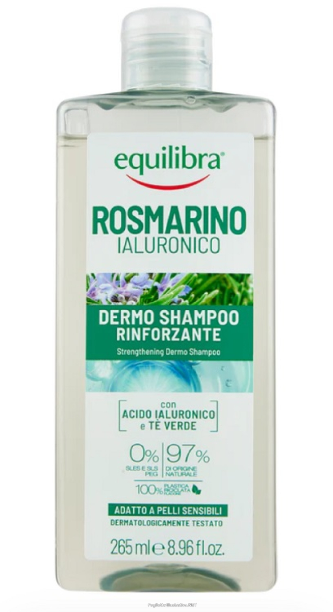 Acquista Online equilibra rosmarino ialuronico dermo shampoo rinforzante per tutti i tipi di capelli 265ml e Cerca l'offerta più bassa