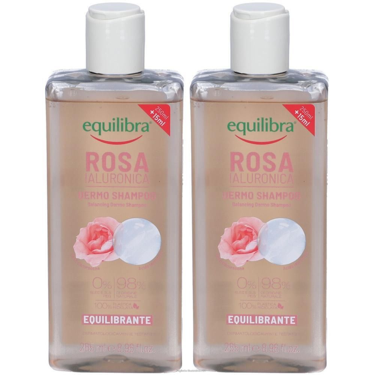 Acquista Online equilibra shampoo rosa ialuronica 2x265 ml e Cerca l'offerta più bassa