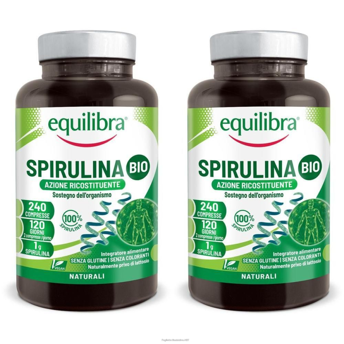 Acquista Online equilibra spirulina bio 240 compresse 2x120 g e Cerca l'offerta più bassa