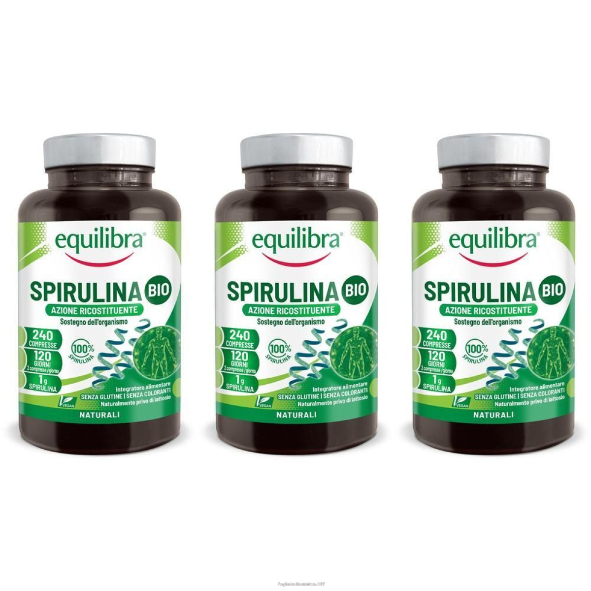 Acquista Online equilibra spirulina bio 240 compresse 3x120 g e Cerca l'offerta più bassa