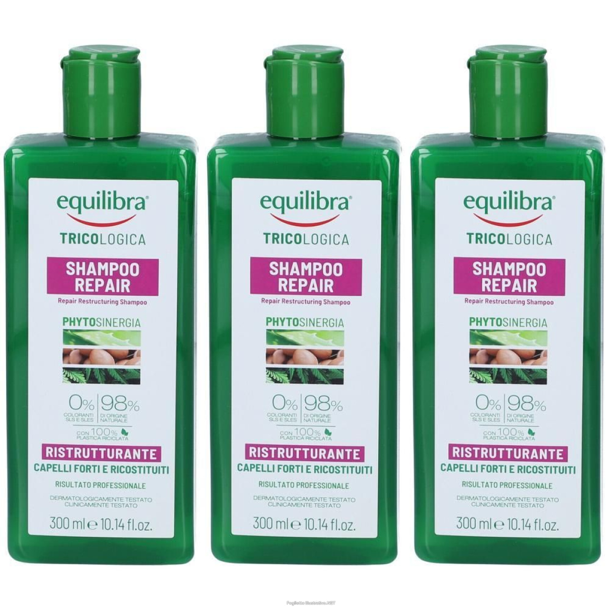 Acquista Online equilibra® tricologica shampo repair ristrutturante 3x300 ml e Cerca l'offerta più bassa