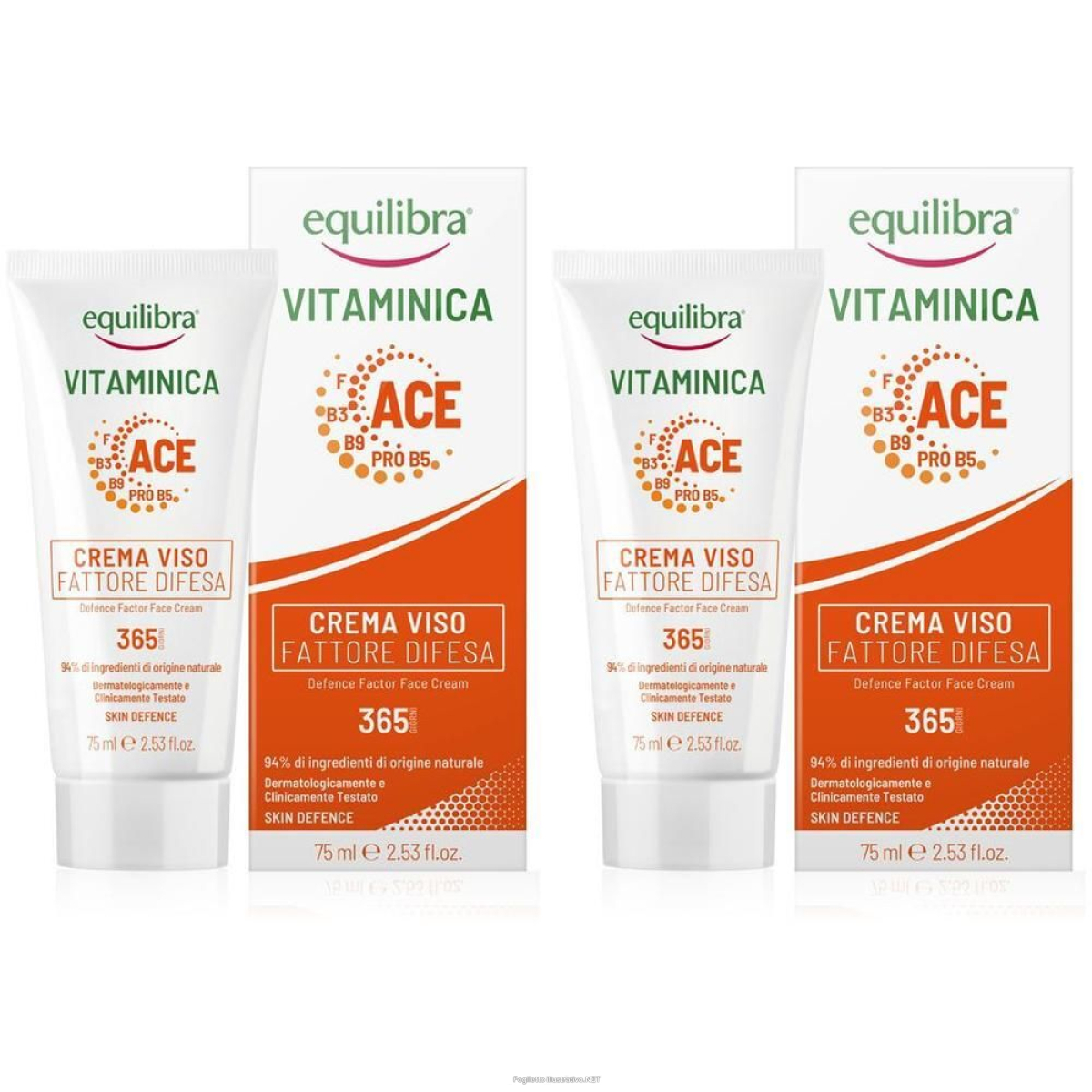 Acquista Online equilibra vitaminica crema viso fattore difesa 365 75 ml e Cerca l'offerta più bassa
