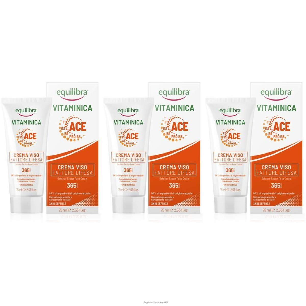 Acquista Online equilibra vitaminica crema viso fattore difesa 365 75 ml e Cerca l'offerta più bassa