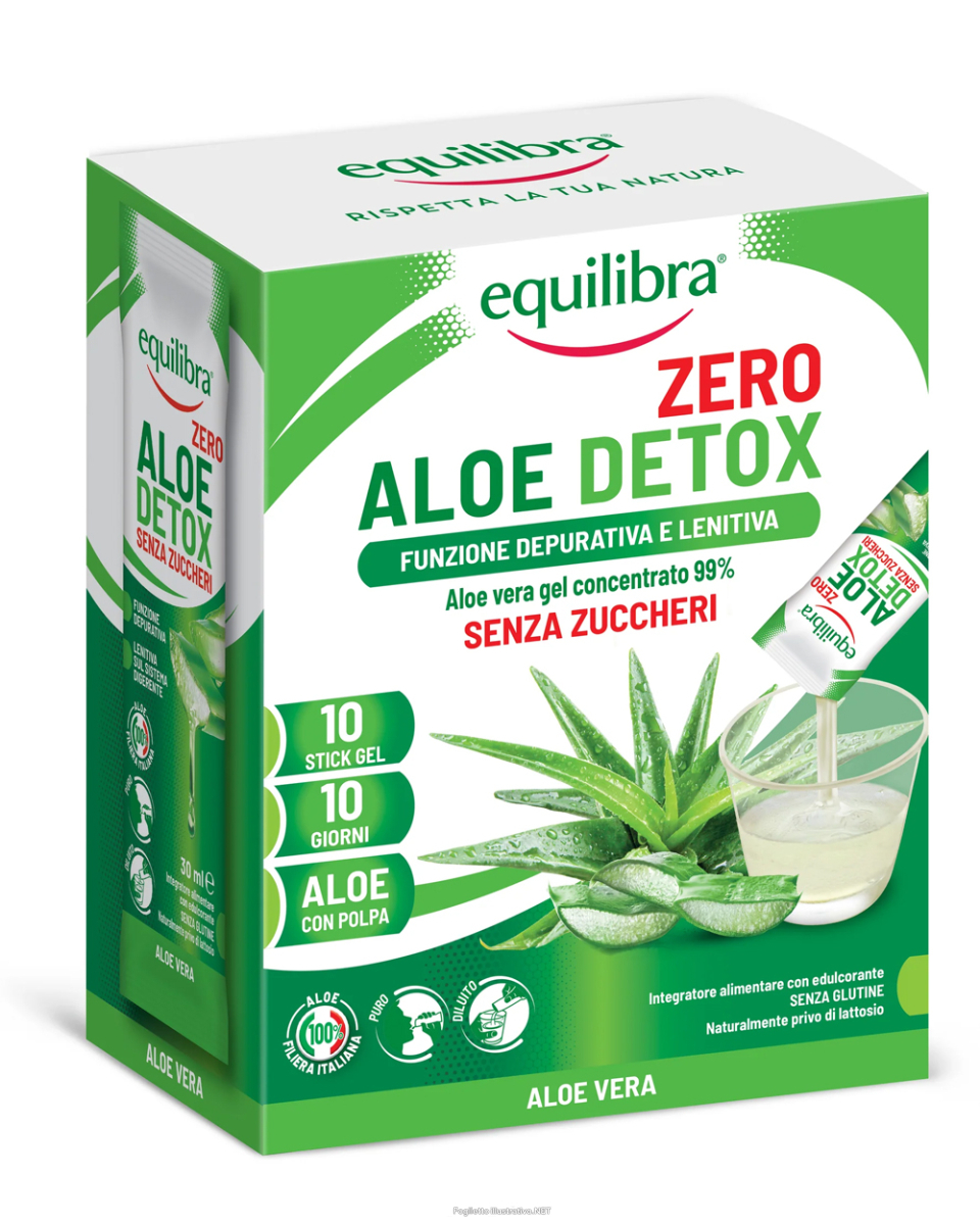Acquista Online equilibra zero aloe detox senza zuccheri integratore depurativo e lenitivo del sistema digerente 10 stick gel 30ml e Cerca l'offerta più bassa