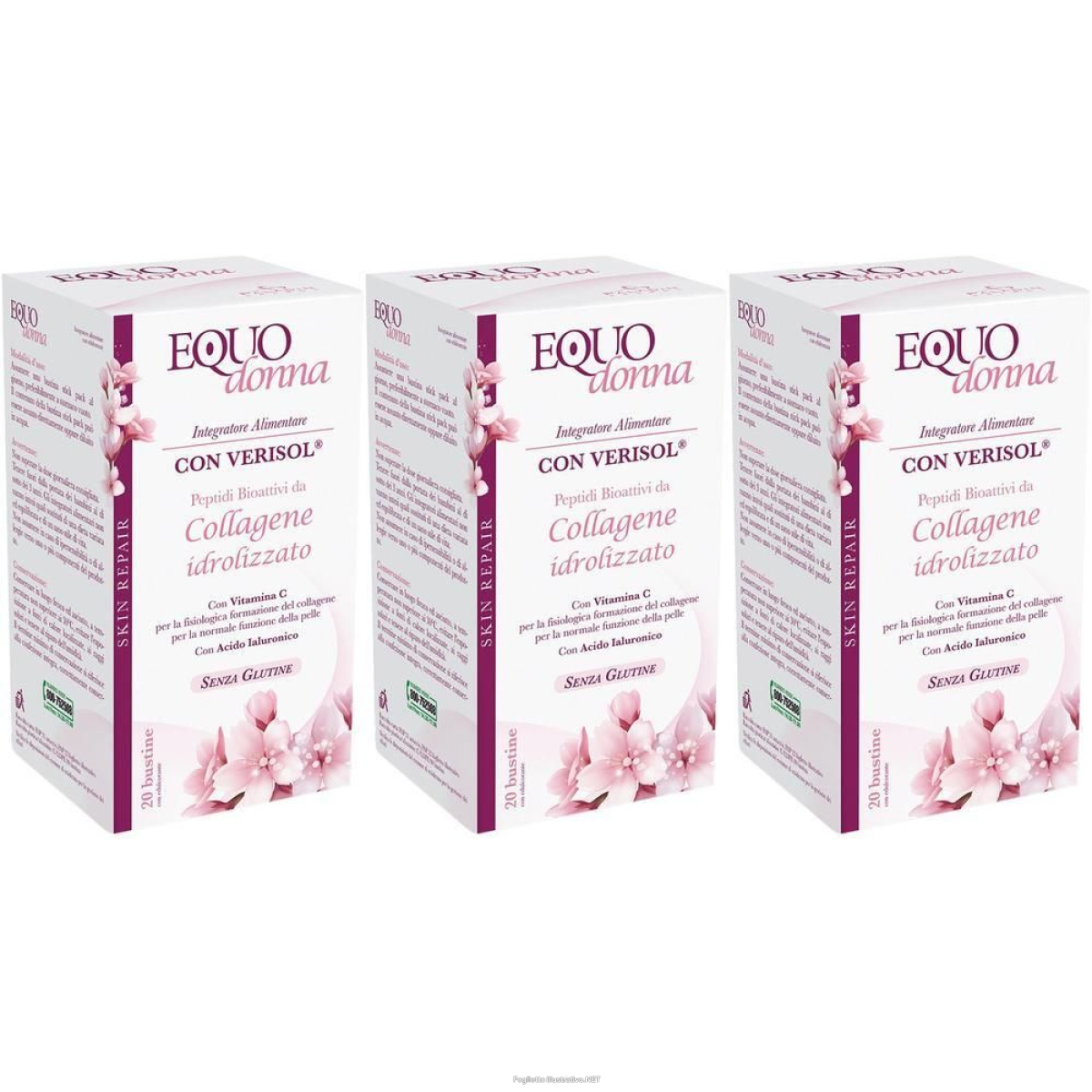 Acquista Online equodonna collagene pelle 20 buste 3x20 pz bustina e Cerca l'offerta più bassa
