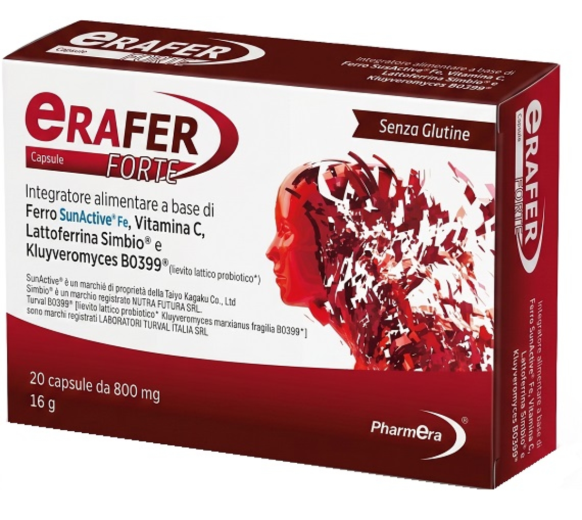 Acquista Online Erafer forte 20 capsule 800 mg senza glutine e Cerca l'offerta più bassa