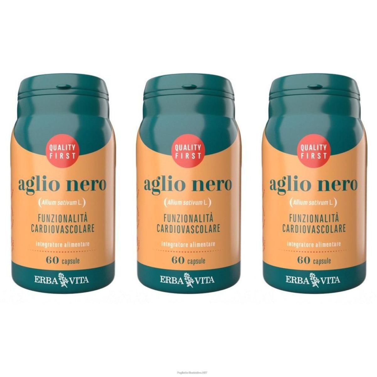 Acquista Online erba vita aglio nero capsule 3x30 g e Cerca l'offerta più bassa