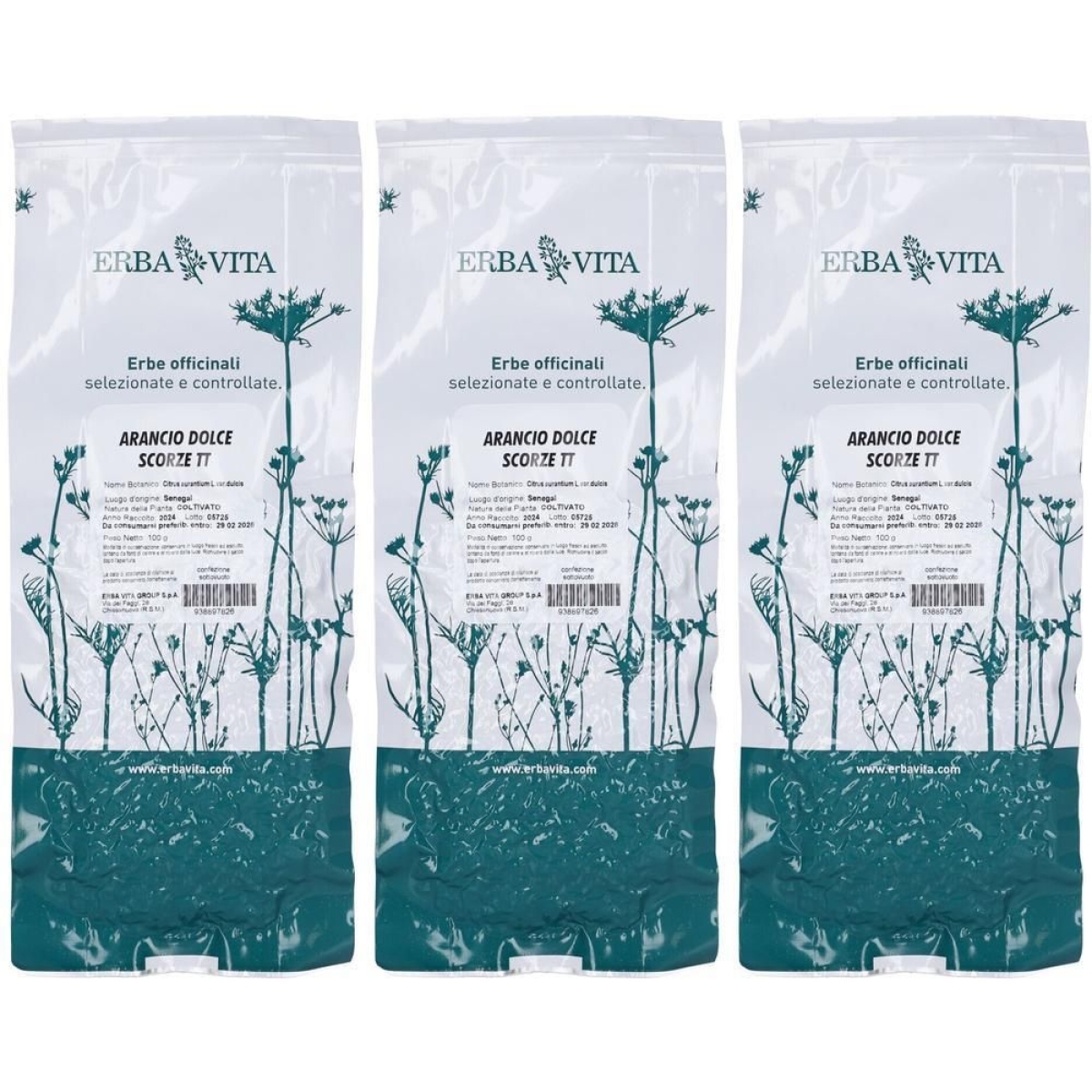 Acquista Online Erba vita arancio dolce scorze taglio tisana 3x100 g e Cerca l'offerta più bassa