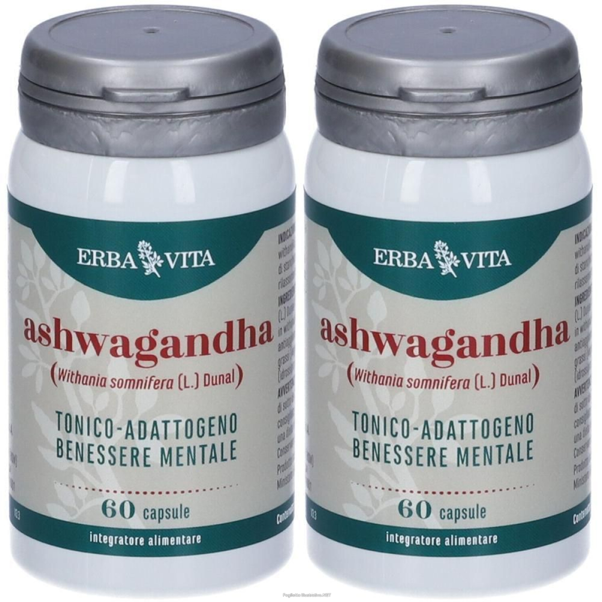 Acquista Online erba vita ashwagandha capsule 2x33 g e Cerca l'offerta più bassa