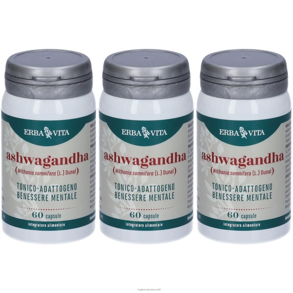 Acquista Online erba vita ashwagandha capsule 3x33 g e Cerca l'offerta più bassa