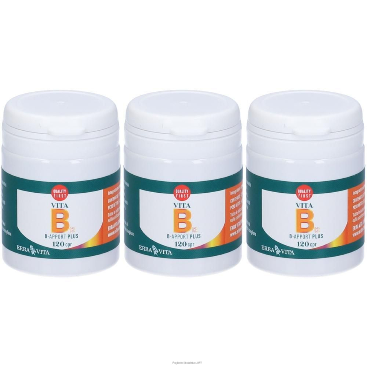 Acquista Online erba vita b apport vitamina b12 compresse orosolubili 3x120 pz compres e Cerca l'offerta più bassa
