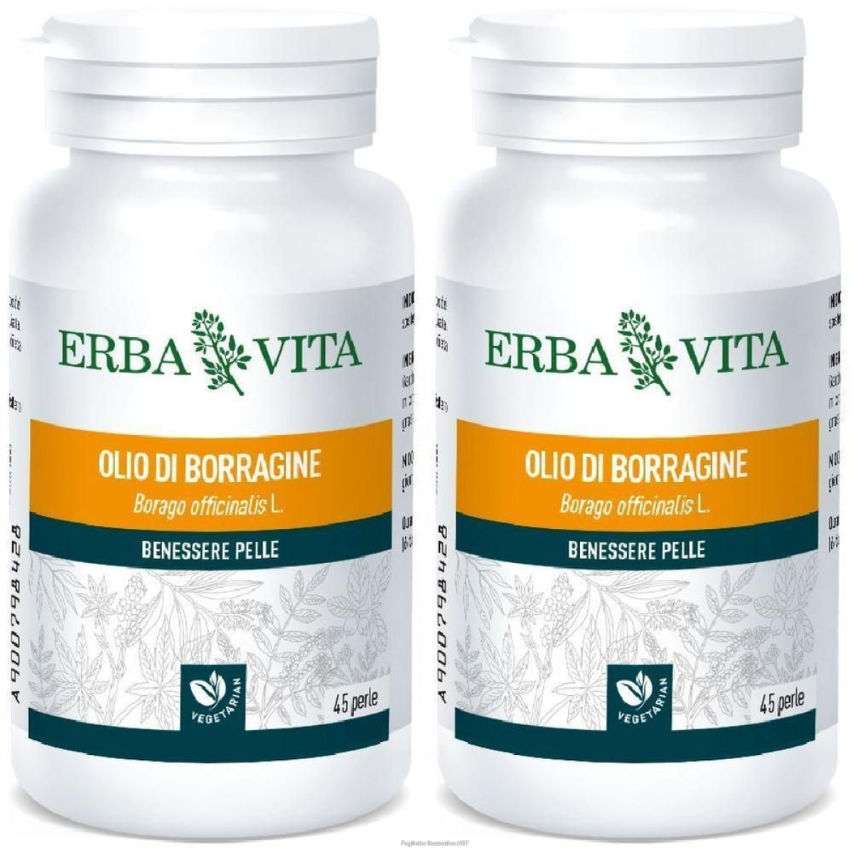Acquista Online erba vita borragine in perle 2x45 pz e Cerca l'offerta più bassa