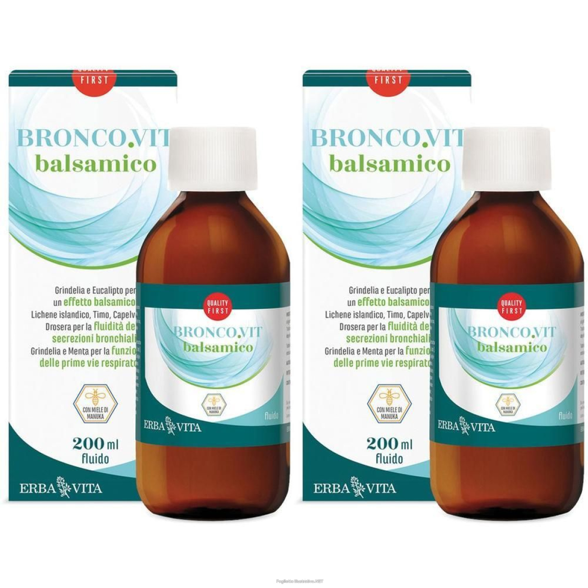 Acquista Online erba vita bronco.vit fluido balsamico soluzione orale 2x200 ml soluzio e Cerca l'offerta più bassa